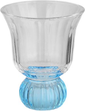 Al Saif Gallery Glass Set, 6 Pieces, Blue Base - Clear Blue product image 2