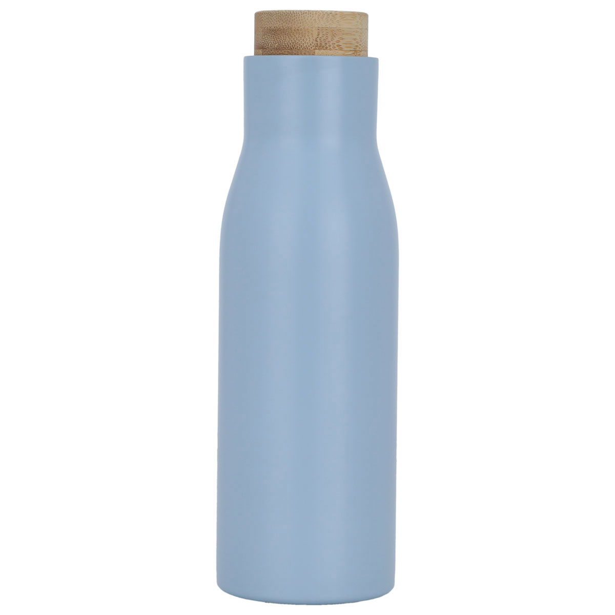 Timeless Steel Sports Mug, 500 ml, Wooden Lid - Cyan product image