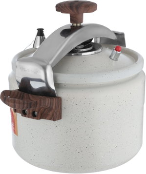 Al Saif Gallery Aluminum Pressure Cooker, 9 Liters - Beige product image 2