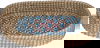 سلة تقديم خوص السيف غاليري، 39 سم، بيضاوي- متعدد الألوان product image 1