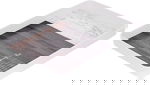 صينية تقديم بلاستيك السيف غاليري، 35×23×3 سم، مستطيل - أبيض بني product image 2