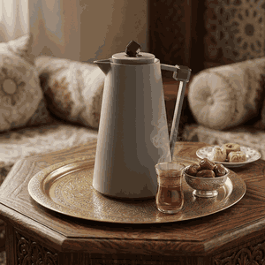 Everest Diamond Thermos, Plastic, 1 Liter, Glass Inner Container, Push Button - Dark Gray/Black product image 2