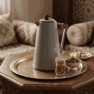 Everest Diamond Thermos, Plastic, 1 Liter, Glass Inner Container, Push Button - Dark Gray/Black product image 2