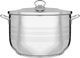 Safinox Stainless Steel Cooking Pot, 20 x 32 cm - Silver product image 1