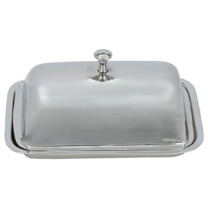 صحن تقديم استيل السيف غاليري، 18×12×9 سم، غطاء، مستطيل - فضي product image