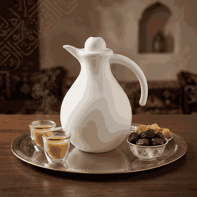 Banan Timeless Thermos, 1 Liter, Glass Interior, Push-Button Lid - Beige product image 2