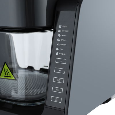 قلاية هوائية وشواية إديسون، 1500 واط، 4 لتر، شاشة ديجيتال، 7 برامج، AF538T - رمادي غامق اسود product image 3