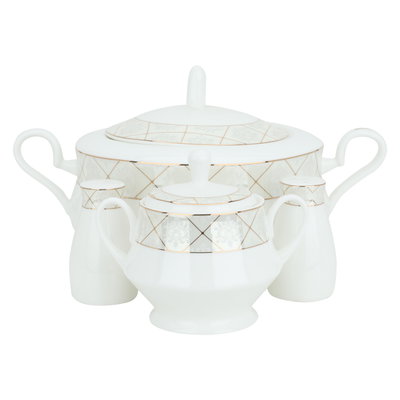 طقم سفرة بورسلان السيف غاليري، 89 قطعة - ابيض product image 2