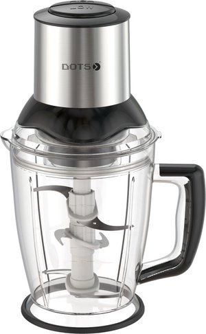 مفرمة كهربائية دوتس، 450 واط، 2 لتر، سرعتان، FCU1018SP - فضي product image
