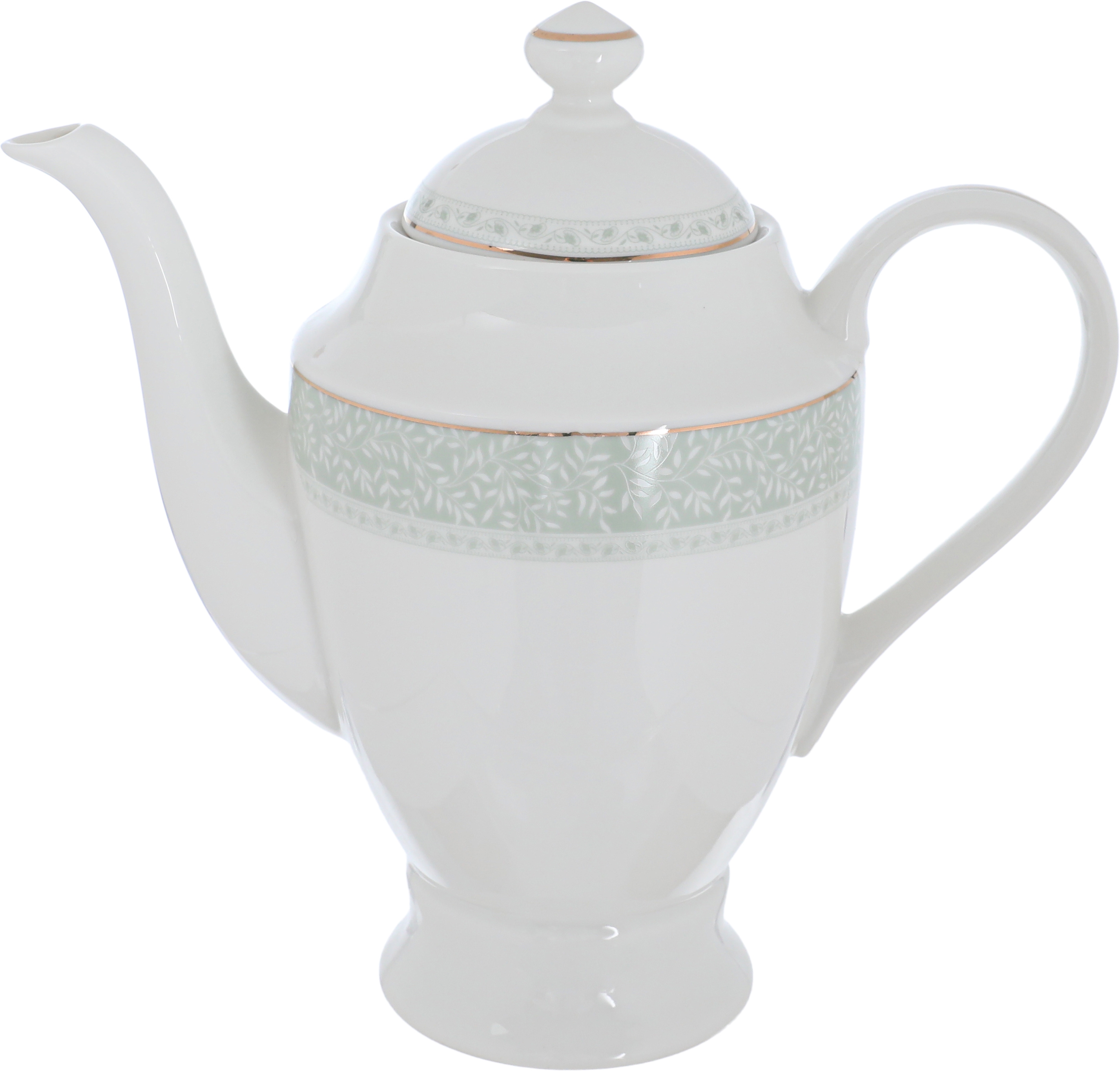 Victoria Al Saif Gallery porcelain dining set, 65 pieces, pattern - white green product image 19