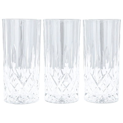 Al Saif Gallery Glass Cups Set, 12 oz, 6 pieces - Clear product image 1