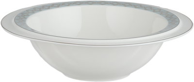 طقم تقديم سفرة بورسلان السيف غاليري، 166 قطعة، نقش فضي - أبيض رمادي product image 12