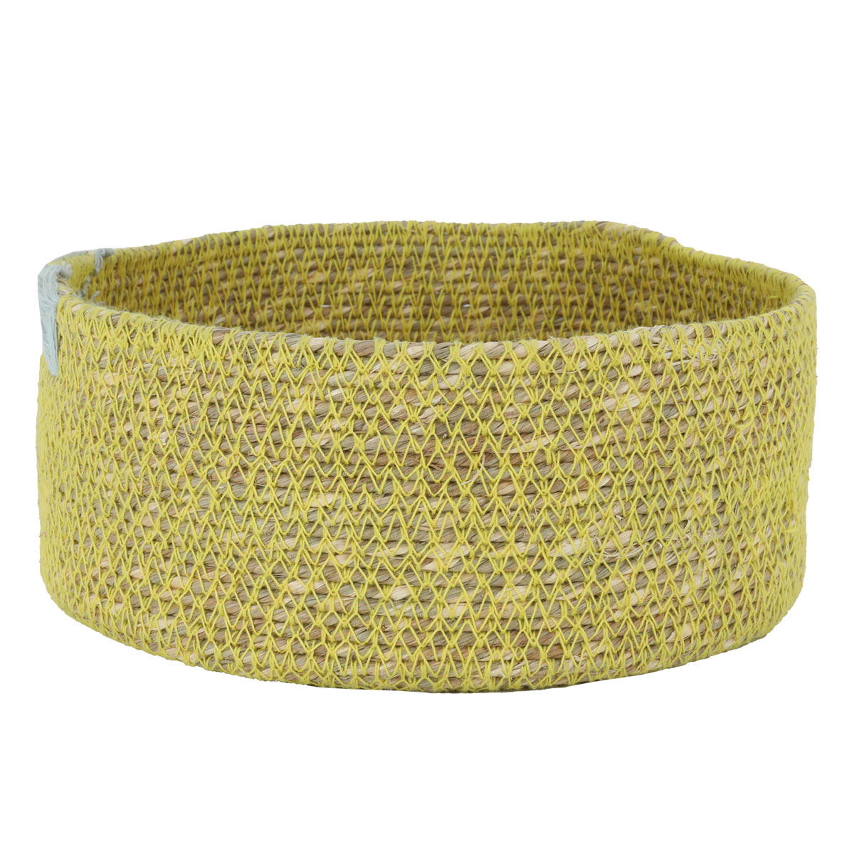 سلة خوص السيف غاليري، 8.5 سم، مثلث رمادي - أصفر product image
