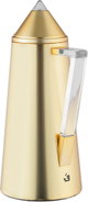 Al Saif Gallery Al Dana Thermos Set, 2 Pieces, 0.7/1 Liter, Glass Inner Material, Transparent Handle, Press Lid - Gold product image 4