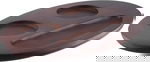 طقم مبخرة خشب السيف غاليري، 31×20×2 سم، 4 قطع - بني خشبي product image 3
