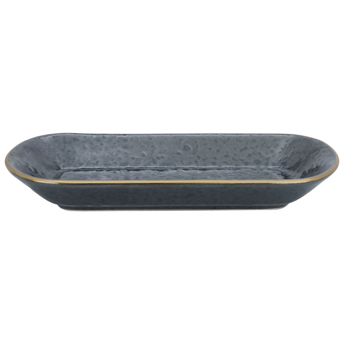 Al Saif Gallery porcelain serving plate, 19 cm, oval - black product image 2