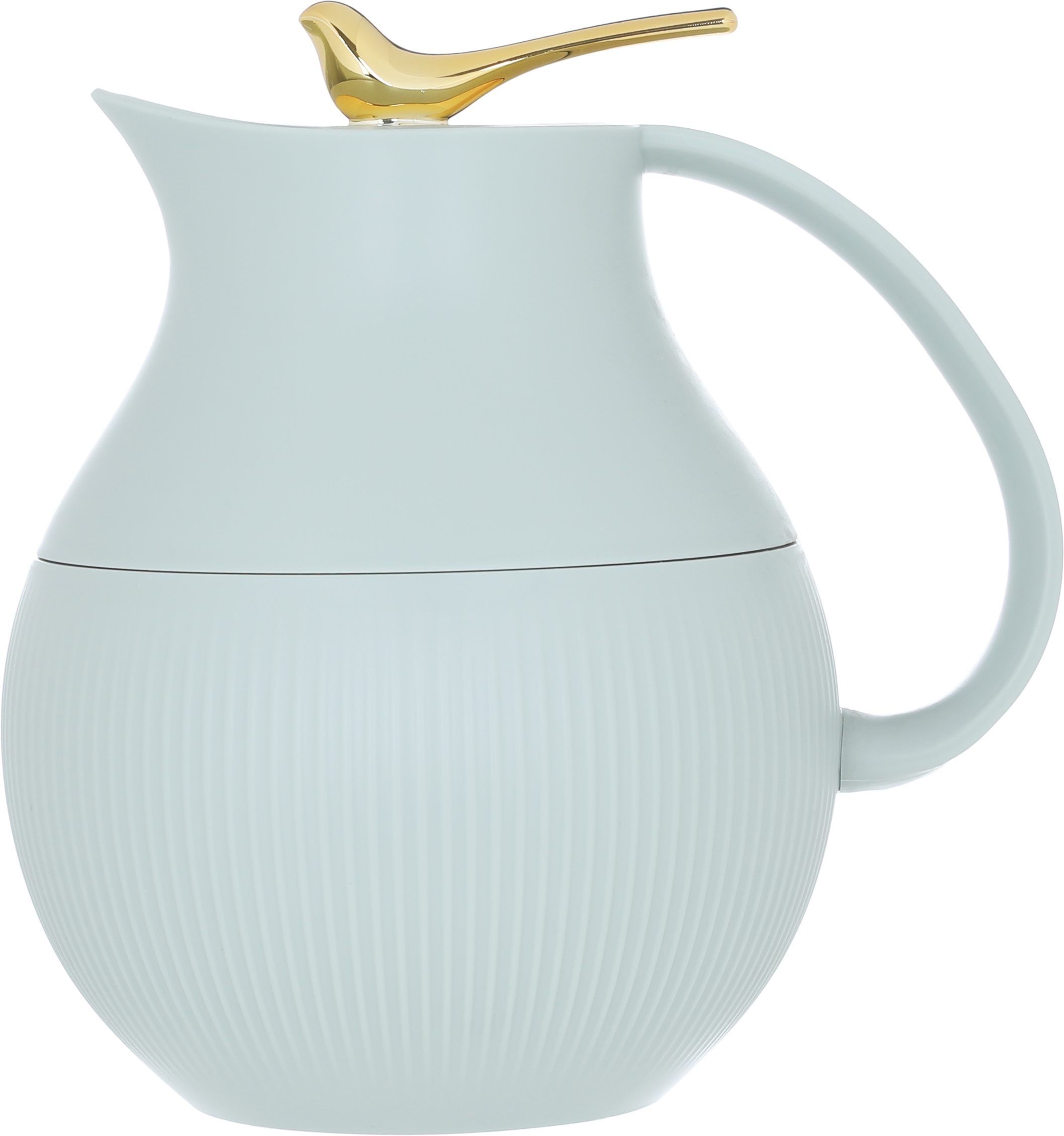Al Saif Gallery Royal 6 thermos, 950 ml, glass inner container, plastic outer shell - light green product image 1