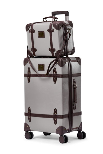 Limra LMA-7054 Artificial Leather Luggage Set, 4 Sizes, 4 Wheels, 360 Degree Rotating - Gray Brown product image 3