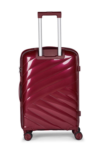 طقم شنط سفر بولي بروبيلين ليمرا، 3 مقاسات، 4 عجلات، LMA-1925 - عنابي product image 3