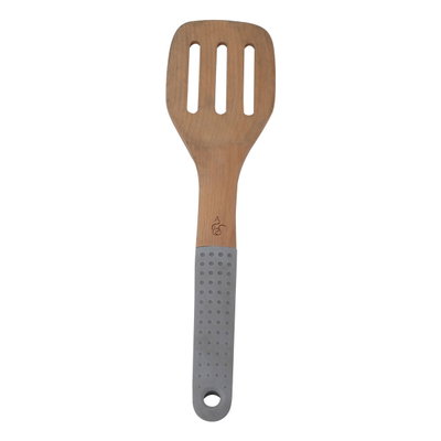 ملاس طبخ خشب السيف غاليري، 30×8 سم، مخرم بيد سيليكون - رمادي فاتح product image 3