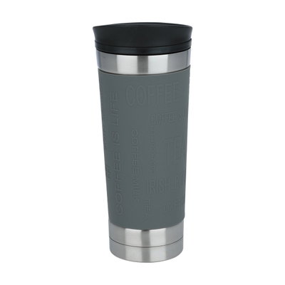 كوب حافظ للحرارة استيل تايمليس، ضغاط، 450 مل - رمادي product image 1