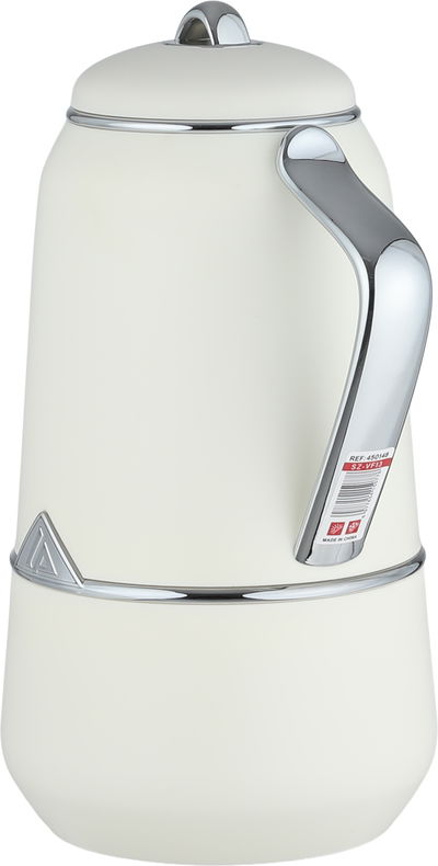 Lalooza Thermos Set, 2 pieces, 0.7/1 liter, glass interior, silver handle, push-button lid - white gold product image 3