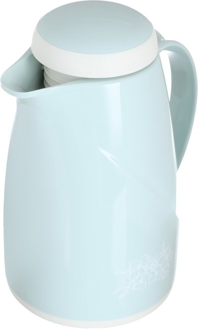 Helios thermos, 0.6 liters, thermal glass inner container, plastic outer shell - light green product image 4