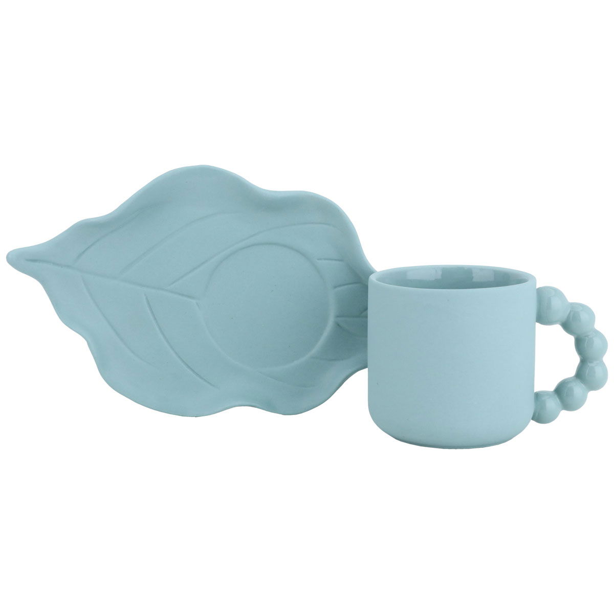 Al Saif Gallery Ceramic Turkish Coffee Cups Set, 12 Pieces - Dark Green product image 1