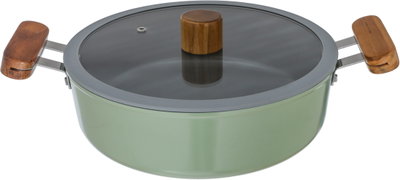 طقم قدور طهي سيراميك تورنادو، 7 قطع - اخضر product image 5