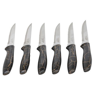 طقم سكاكين استيل السيف غاليري، 6 قطع - أسود product image 2
