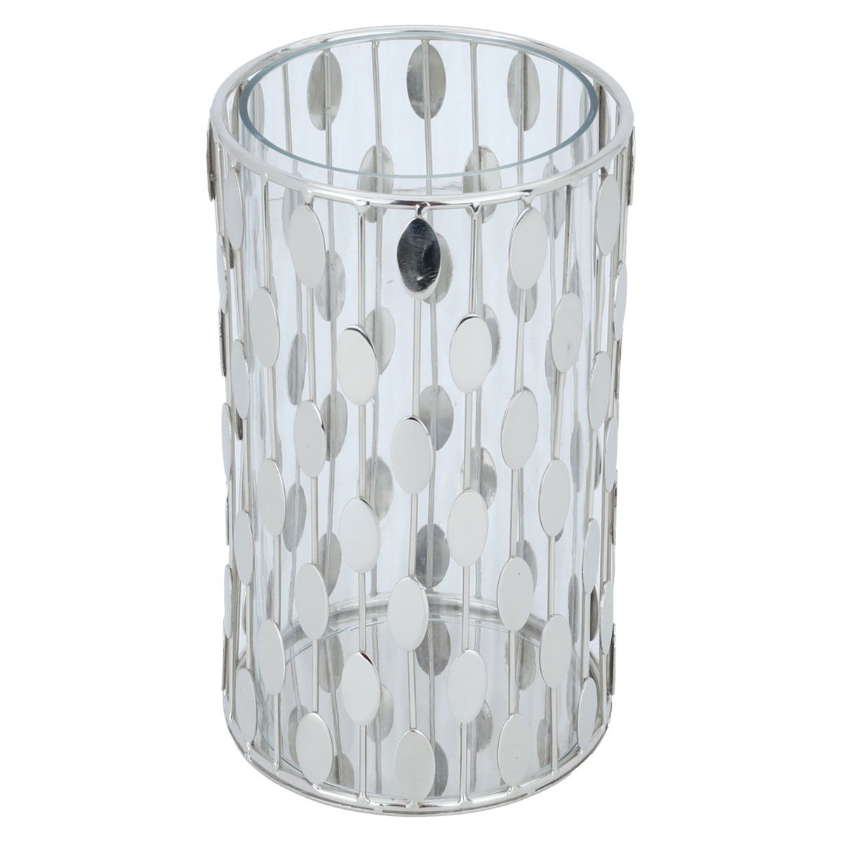 Al Saif Gallery Steel Candle Holder, 12x20 cm - Silver product image 2