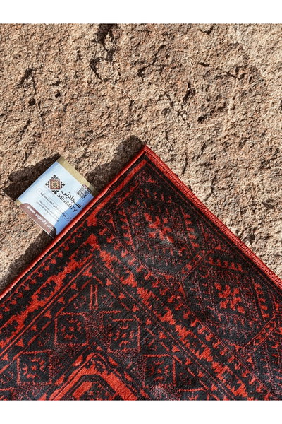 بكج سجادة مع مركى بوليستر سجادتي، 100×300 سم - احمر product image 4