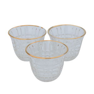 Max Al Saif Gallery Coffee Cup Set, Glass, 6 Pieces - Clear product image 4