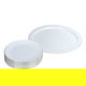 طقم تقديم كيك بورسلان السيف غاليري، 8 قطع - أبيض ذهبي product image 4