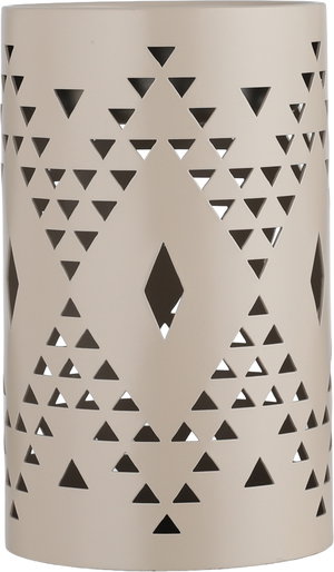 مبخرة ستانلس ستيل السيف غاليري، منقوش، 9x9x15 سم - بيج product image 2