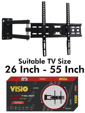 حامل تلفزيون حائط متحرك معدن فيسيو، 26-55 بوصة، VBM2655 - اسود product image 2