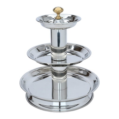 استاند اطعمة استيل فاخر السيف غاليري، صغير، 3 دور - اخضر product image 1