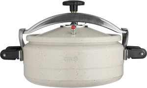 Al Saif Plus Granite Pressure Cooker, 12 Liters, Safety Valve - Beige product image 2