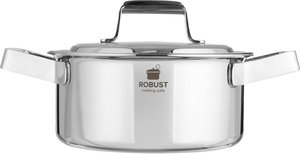 Robust Stainless Steel Cooking Pot, 18 cm - Silver product image