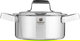 Robust Stainless Steel Cooking Pot, 18 cm - Silver product image 1