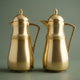 Al Saif Gallery Najd thermos set, 1/4 liter, thermal glass inner shell, plastic outer shell - gold product image 1