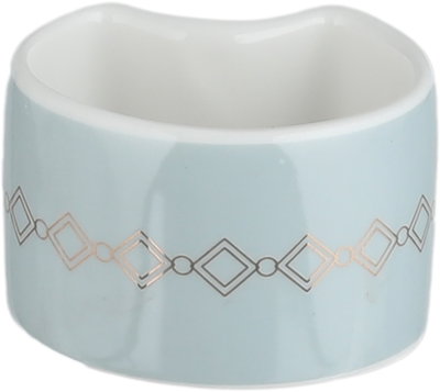 طقم تقديم سفرة بورسلان السيف غاليري، 166 قطعة، نقش فضي - أبيض رمادي product image 20