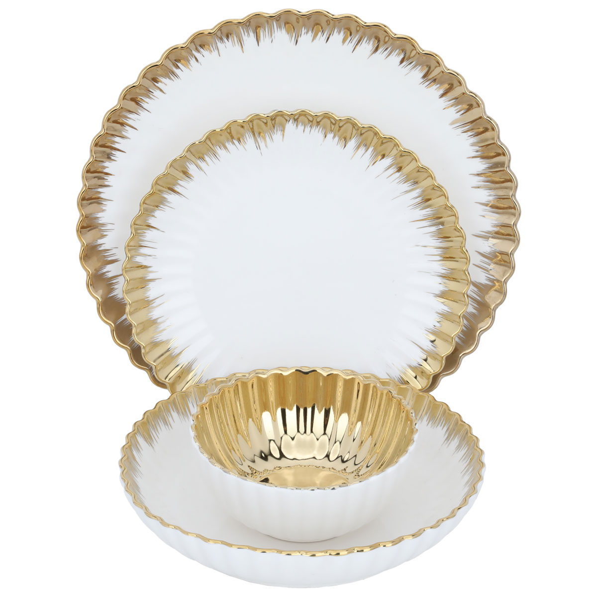 Al Saif Gallery porcelain dining set, 24 pieces - white product image