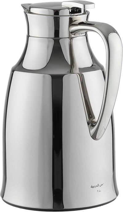 Al Saif Gallery Diriyah Thermos, 1 liter, thermal glass inner container, steel outer shell - silver product image 3