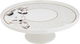 Al Saif Gallery porcelain cake stand, plate, acrylic cover, 9 pieces - white product image 3