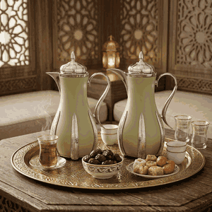 طقم ترامس سنا السيف غاليري، 1/1 لتر، 2 قطعة، حافظة داخلية زجاج حراري، هيكل خارجي استيل - أخضر فاتح product image 2