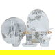 Al Saif Gallery Porcelain Dinner Set, Rose Pattern, 61 Pieces - White product image 1