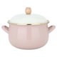 Al Saif Gallery steel pot, 20 cm, with lid - pink product image 2