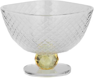 طقم زبدية زجاج السيف غاليري، 10x10x8 سم - شفاف عسلي product image 2