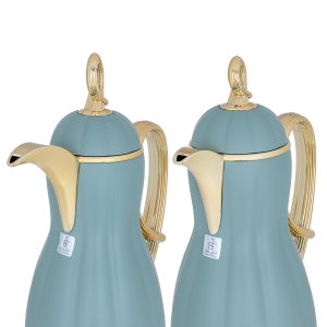 طقم ترامس السيف غاليري، قطعتين، 0.7 / 1 لتر، حافظة داخلية زجاج - اخضر غامق product image 2